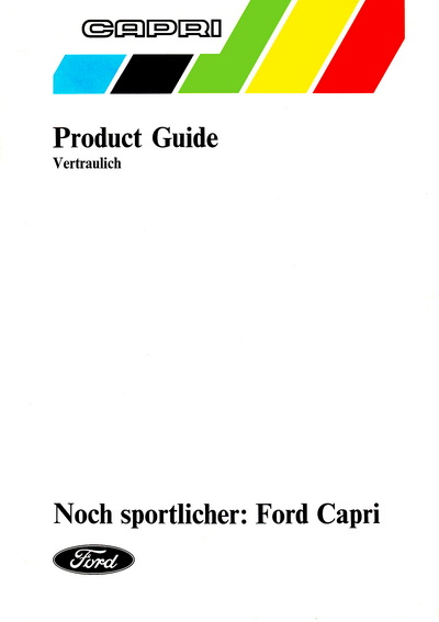 Produkt�bersicht - Product Guide - Ford Capri III 1977